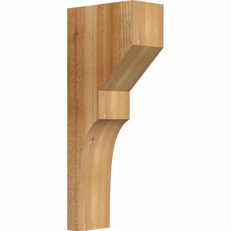 Ekena Millwork Monterey Rough Sawn Corbel, Western Red Cedar, 4"W x 8"D x 20"H COR04X08X20MON00RWR
